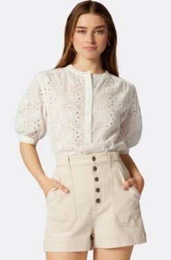 Joie Amilee Short Sleeve Cotton Top