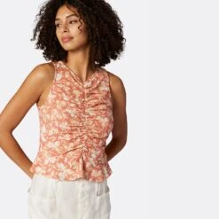 Joie Quinn Sleeveless Cotton Top 16 Joie Quinn Sleeveless Cotton Top -Joie Shop T0094A9370 CYRM 4 DPA