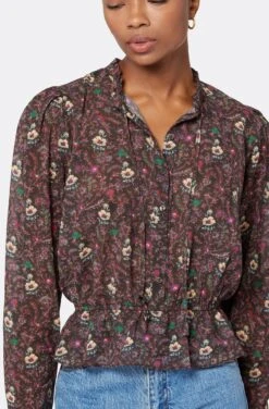 Joie Willow Long Sleeve Cotton Top -Joie Shop T0108A09305 CTTM 6