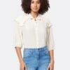 Joie Austin Short Sleeve Silk Top -Joie Shop T0109F7881S PKTN 2