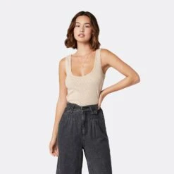 Joie Miley Sleeveless Cotton Top -Joie Shop T0111F09339 OAT 2 DAP