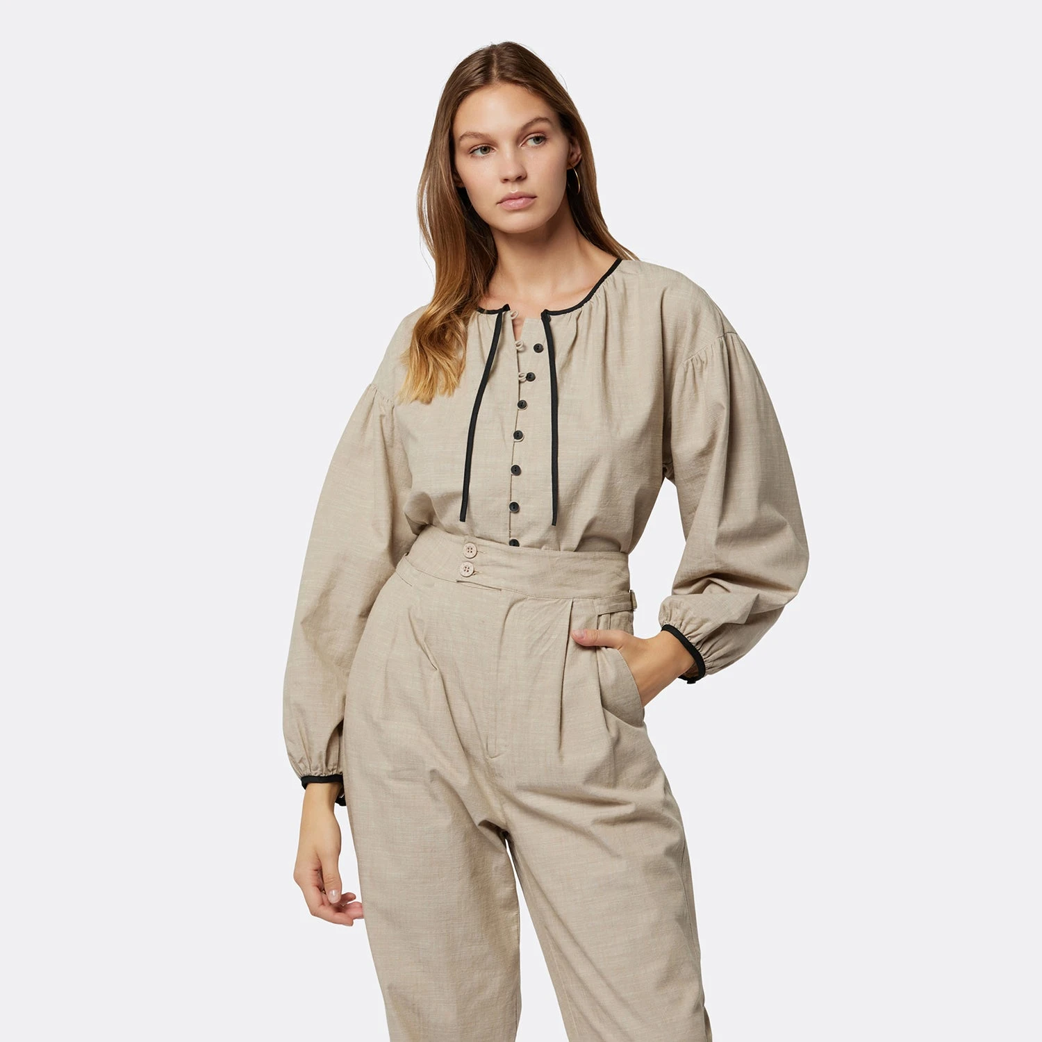 Joie Hazel Long Sleeve Cotton Top 8 Joie Hazel Long Sleeve Cotton Top - Image 6