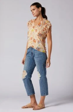 Joie Tezza Short Sleeve Silk Top 14 Joie Tezza Short Sleeve Silk Top -Joie Shop T0130A0007 ABFM 3