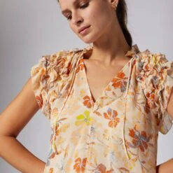 Joie Tezza Short Sleeve Silk Top 16 Joie Tezza Short Sleeve Silk Top -Joie Shop T0130A0007 ABFM 4 DPA
