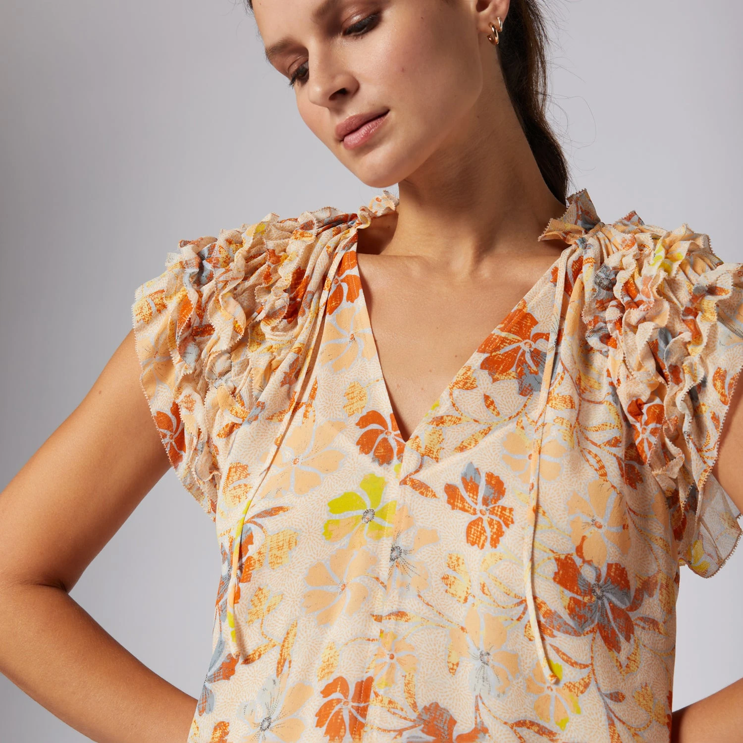 Joie Tezza Short Sleeve Silk Top 7 Joie Tezza Short Sleeve Silk Top - Image 5