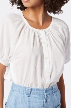 Joie Zola Short Sleeve Cotton Top -Joie Shop T0181F337 PRCL 6