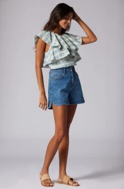 Joie Lennon Short Sleeve Cotton Top -Joie Shop T0182A0008 CDLM 3