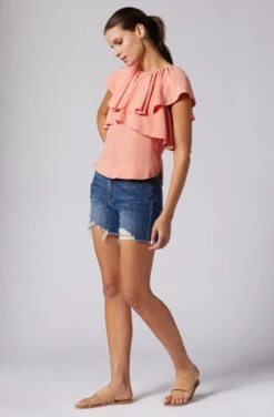 Joie Lennon Short Sleeve Top 14 Joie Lennon Short Sleeve Top -Joie Shop T0182F7881 CHAZ 3