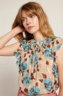 Joie Patricia Sleeveless Silk Top