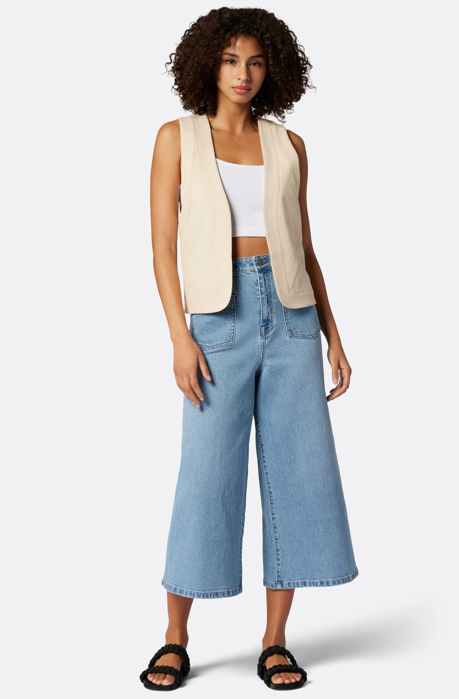 Joie Raine Sleeveless Cotton Vest 4 Joie Raine Sleeveless Cotton Vest - Image 2