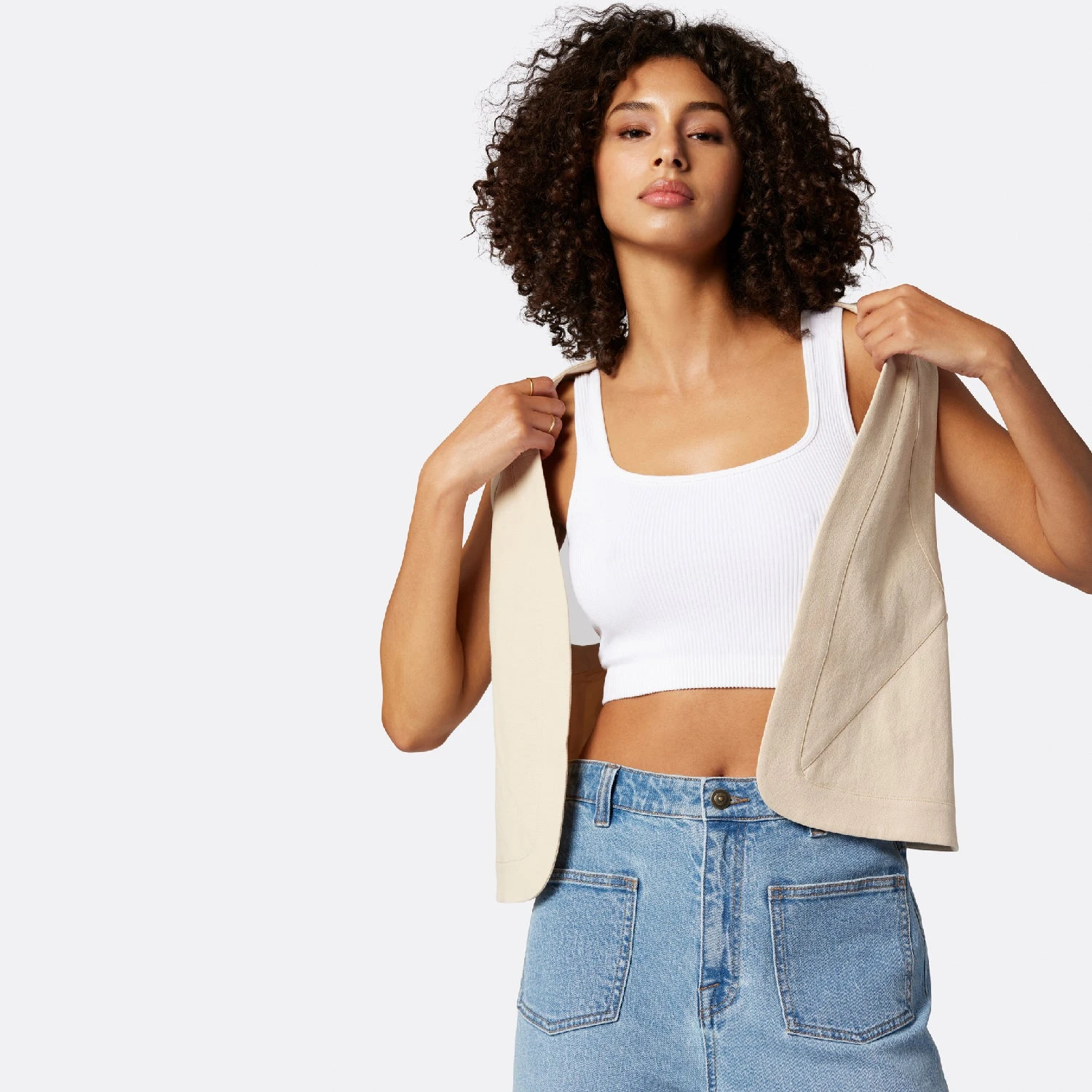 Joie Raine Sleeveless Cotton Vest 7 Joie Raine Sleeveless Cotton Vest - Image 5