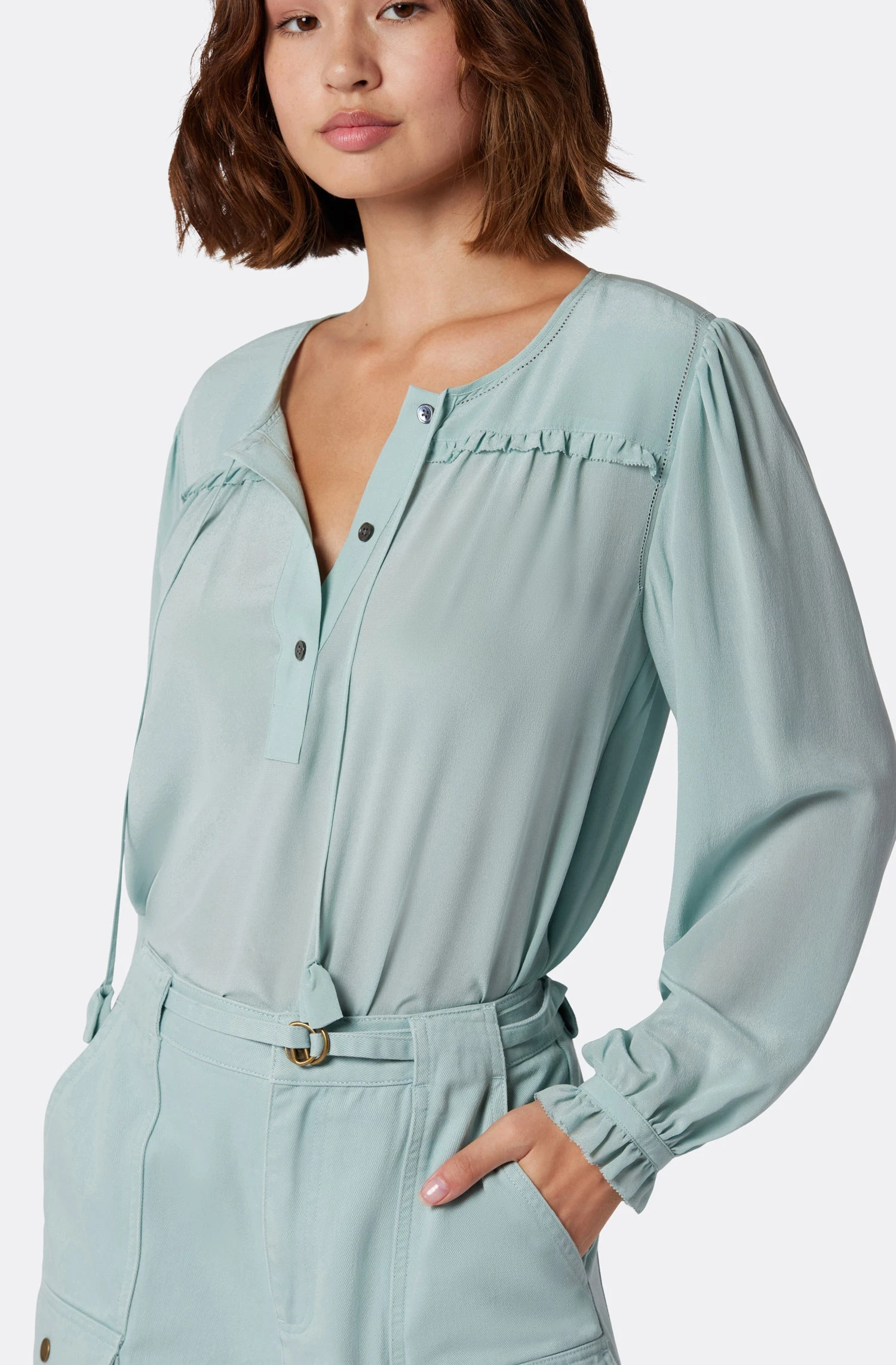 Joie Yerba Long Sleeve Silk Top 5 Joie Yerba Long Sleeve Silk Top - Image 3