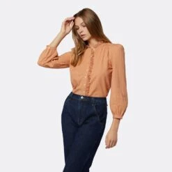 Joie Alain Long Sleeve Cotton Top 15 Joie Alain Long Sleeve Cotton Top -Joie Shop T5343A09308 STOR 2 DPA