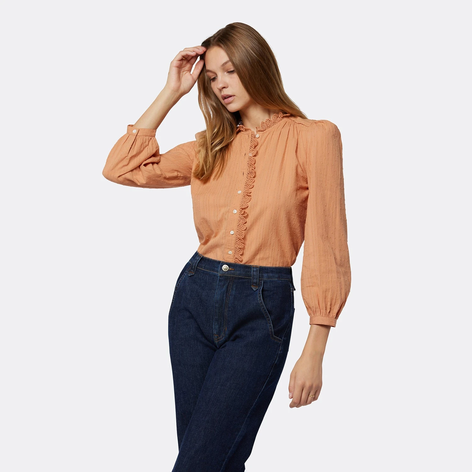 Joie Alain Long Sleeve Cotton Top 9 Joie Alain Long Sleeve Cotton Top - Image 7