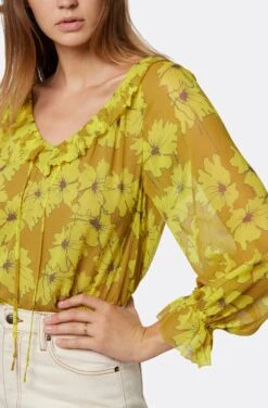 Joie Vernon Long Sleeve Silk Top -Joie Shop T5366A09315 OOIM36532