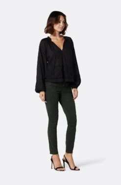 Joie Ogdine Long Sleeve Cotton Top -Joie Shop TP050558903 CAV 4