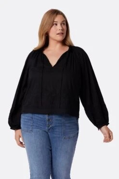 Joie Ogdine Long Sleeve Cotton Top -Joie Shop TP05055I8903 CAV 2