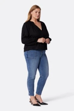 Joie Ogdine Long Sleeve Cotton Top -Joie Shop TP05055I8903 CAV 4