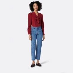 Joie Eldridge Tie Neck Silk Top -Joie Shop TP05163B7881 SUDT 1 DPA