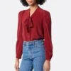 Joie Eldridge Tie Neck Silk Top -Joie Shop TP05163B7881 SUDT 2