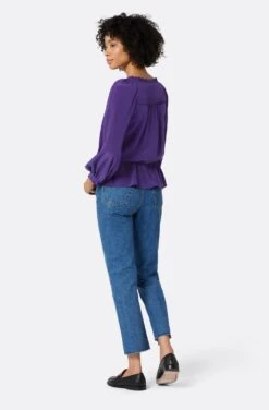 Joie Asseline Long Sleeve Silk Top -Joie Shop TP053557881 ACAI 5