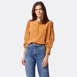 Joie Ivry Long Sleeve Silk Top 12 Joie Ivry Long Sleeve Silk Top -Joie Shop TP053697881 BRSG 2 DPA